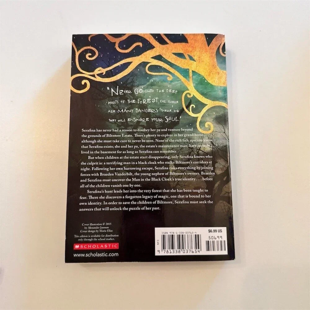 Serafina and the Black Cloak Paperback Book by Robert Beatty Scholastic